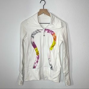 Lululemon In Stride White Rare Unicorn Tears Jacke